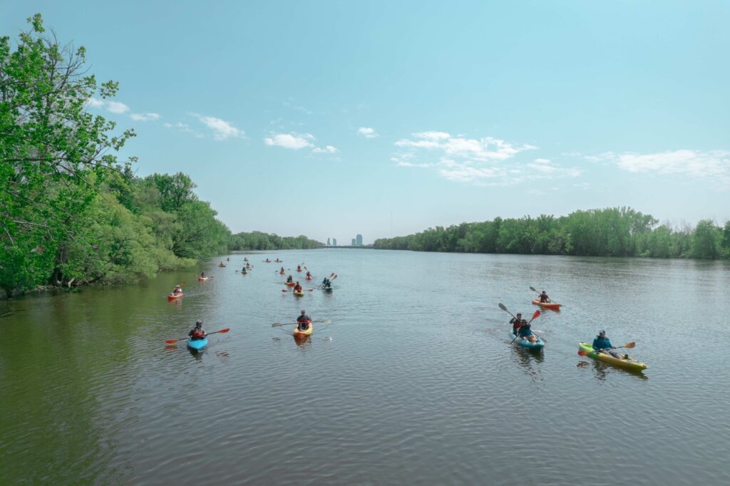 Kayaking Kalamazoo River Saugatuck